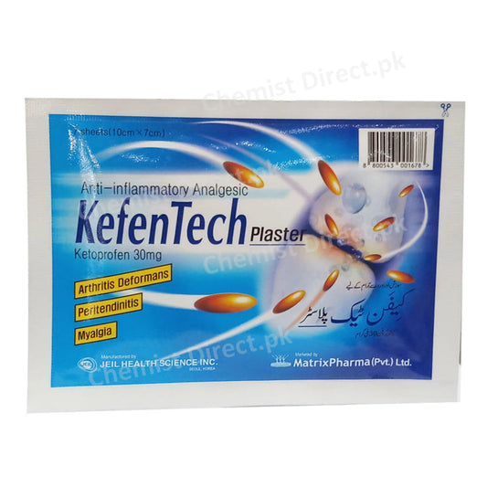 Kefentech Plaster Matrix Pharma Ketoprofen Transdermal Plaster Nsaid