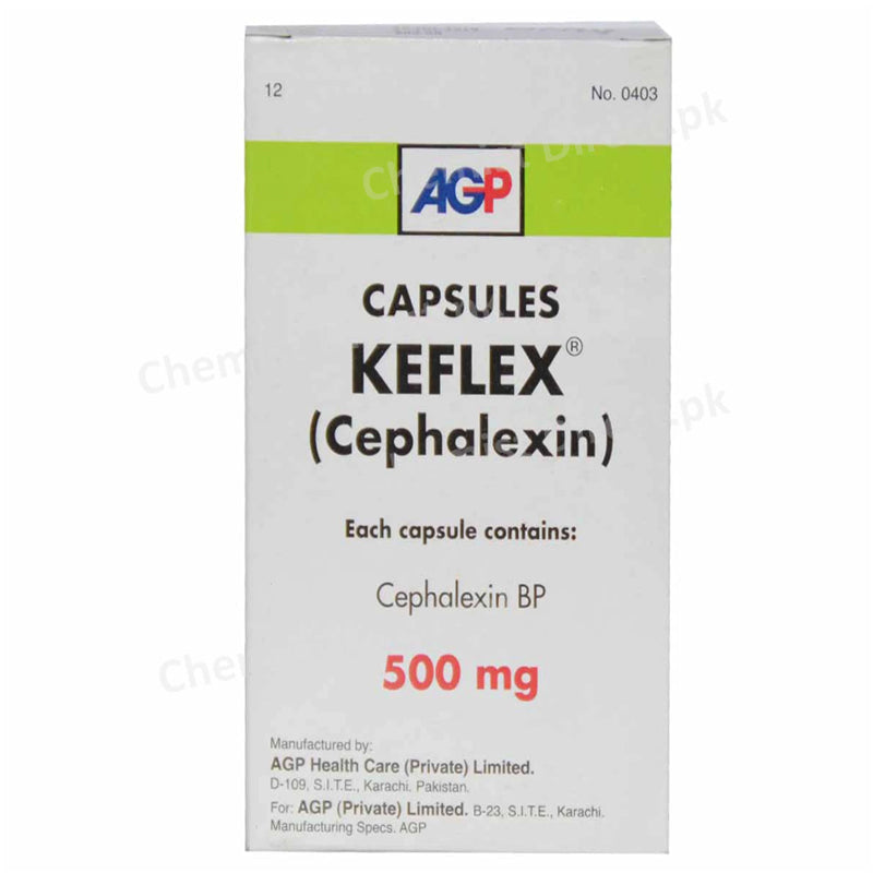 Keflex 500mg Cap Capsule AGP Pvt Ltd Cephalosporin Antibiotic Cephalexin