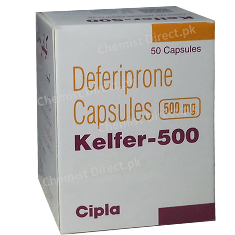 Kelfer 500mg Cap Capsule Iron Chelating Agents Deferiprone 500mg