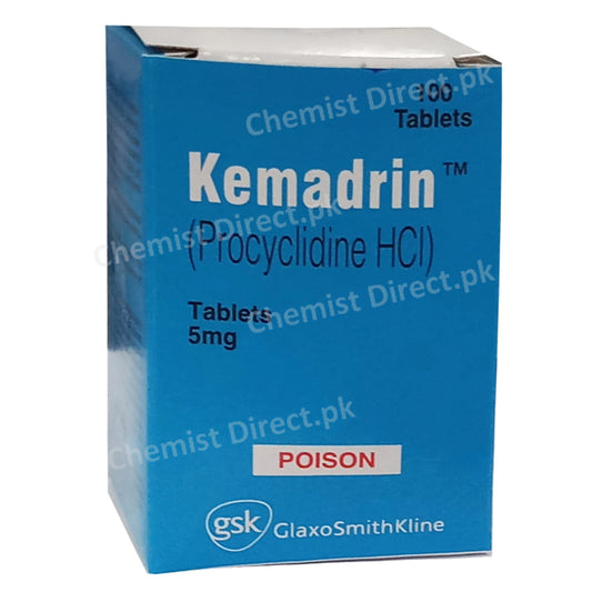 Kemadrin 5mg Tablet Tab Glaxosmithkline Pakistan Limited Anti Parkinsonism Procyclidine