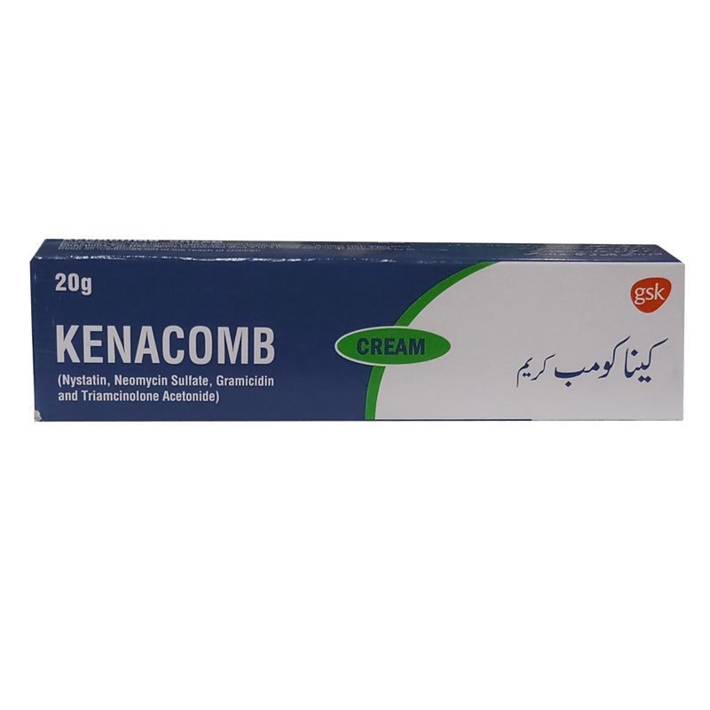 Kenacomb cream 20gm glaxosmithkline pakistan limited anti bacterial corticosteroids triamcinolone neomycin gramicidinandnystatin