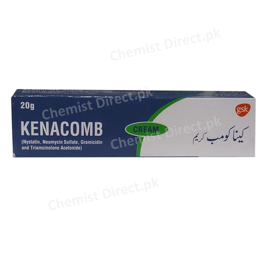 Kenacomb cream 20gm glaxosmithkline pakistan limited anti bacterial corticosteroids triamcinolone neomycin gramicidinandnystatin