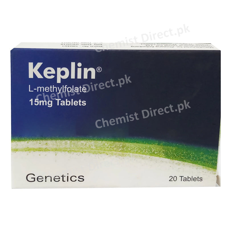 Keplin 15mg Tablet Tab Genetics Pharmaceuticals Anti Anemic L Methylfolate