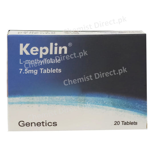 Keplin 7.5mg Tablet Tab Genetics Pharmaceuticals Anti Anemic L Methylfolate