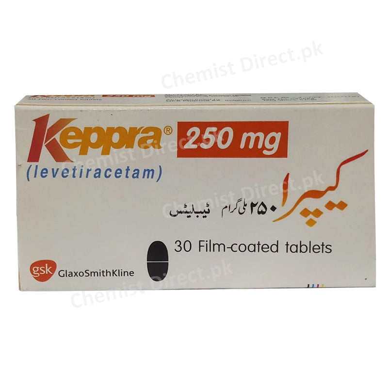 Keppra 250mg Glaxosmithkline Anti Epileptic Levetiracetam