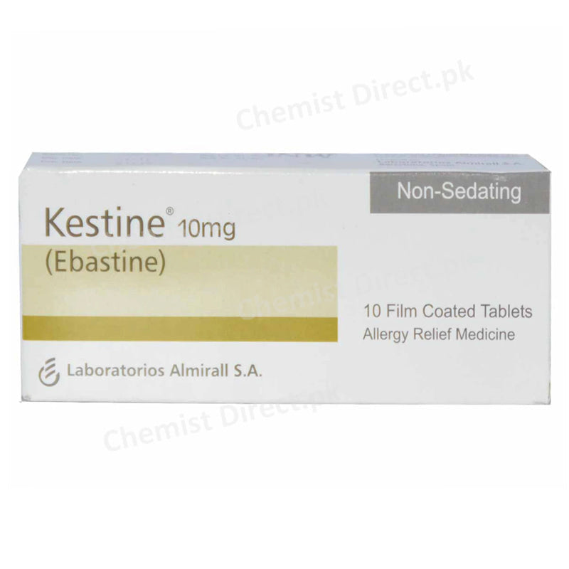 Kestine 10mg tab tablet highnoonlaboratoriesltd. anti histamine ebastine