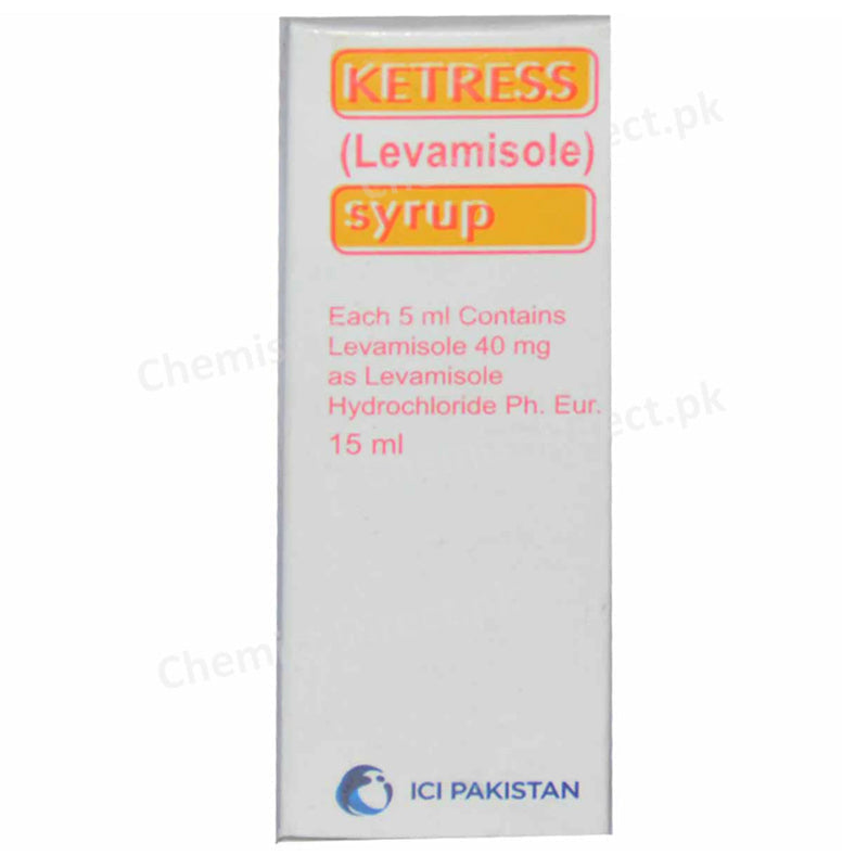 Ketress 15ml Syrup Ici Pakistan Ltd Anthelmintics Levamisole Hcl