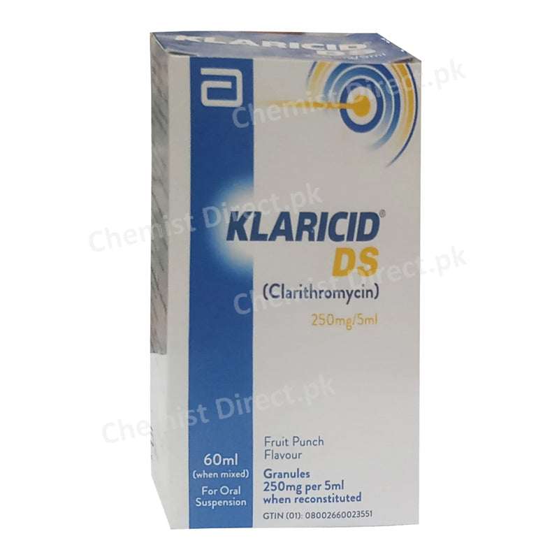 Klaricid DS 250mg/5ml Syrup Abbott Laboratories Clarithromycin Anti-Bacterial