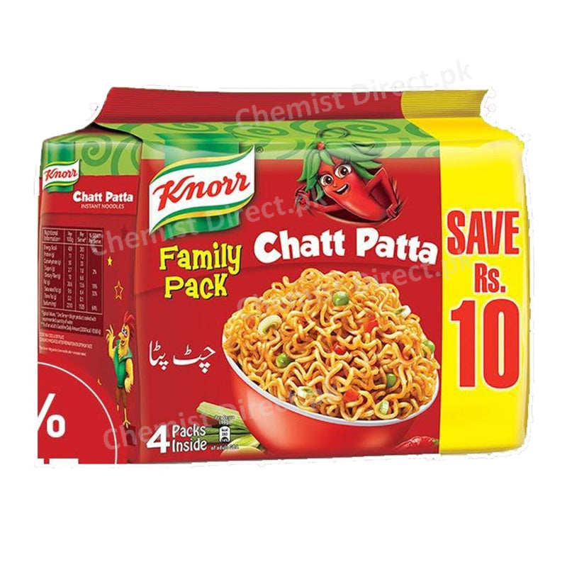 Knorr Chatt Patta Noodles (Family Pack) 4 Packs Inside Food