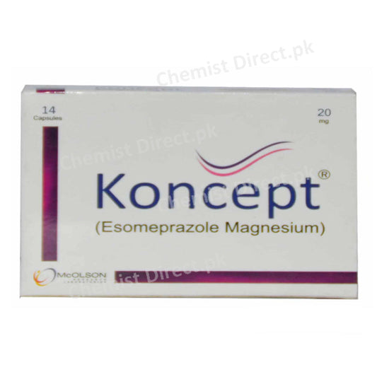 Koncept Capsule 20mg Mcolson pharma Esomeprazole Magnesium