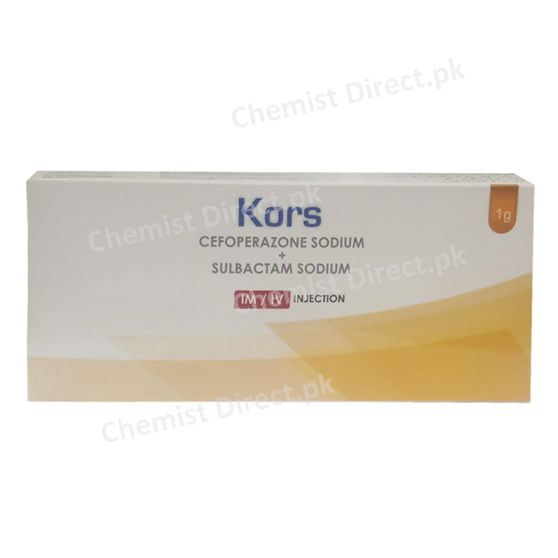Kors 1gram Injection Cefoperazone Sodium+Sulbactam Sodium Horizon Pharma