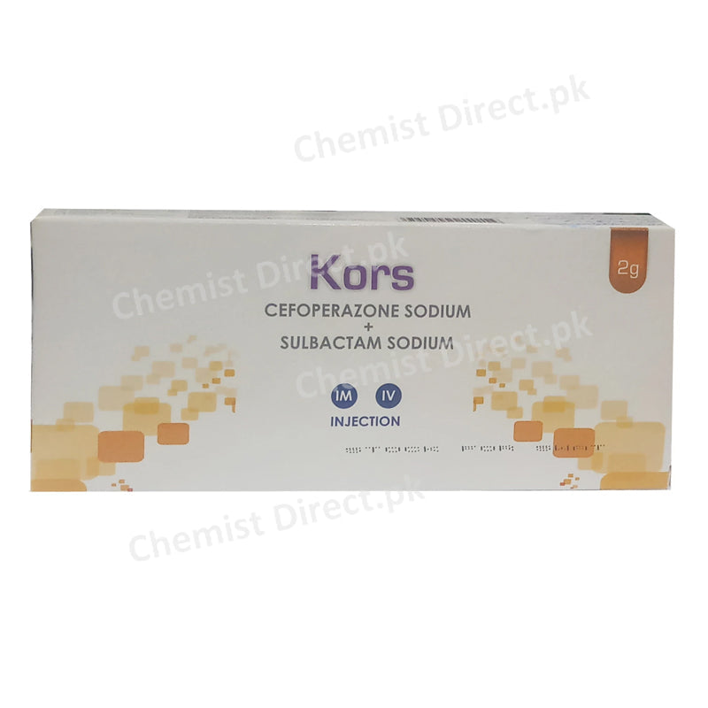 Kors 2gram Injection Cefoperazone Sodium+Sulbactam Sodium Horizon Pharma