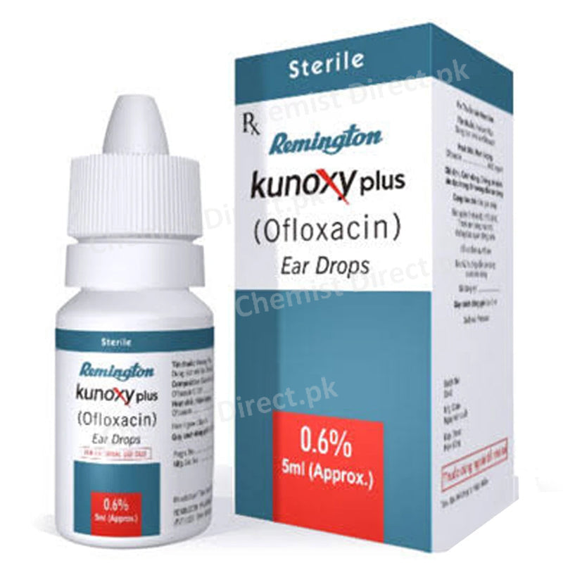 Kunoxy Plus Ear Drop Remington Pharmaceuticals Anti Infective Ofloxacin