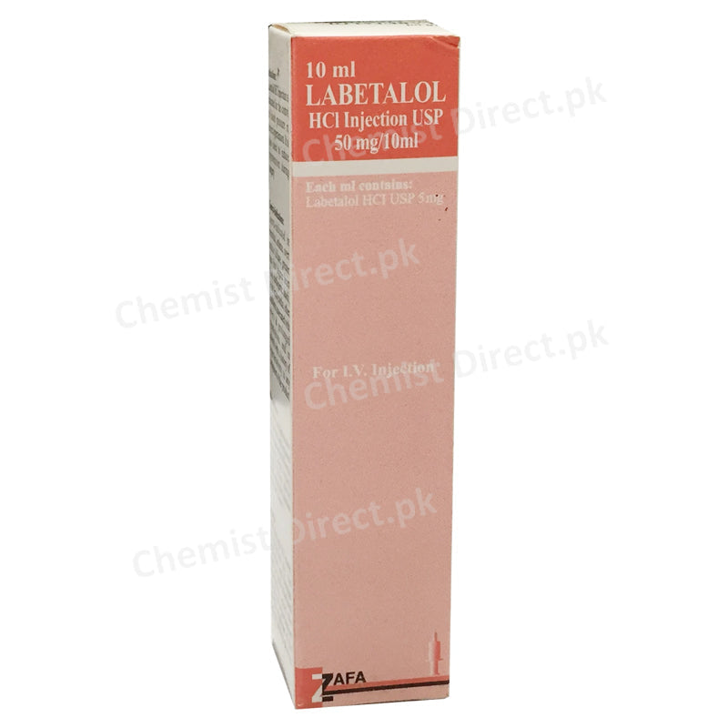 Labetalol 50mg Injection Inj Zafa Pharma Anti Hypertensive Labetalol HCl