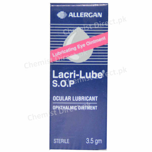 Lacri Lube S.O.P Ointment Barrett Hodgson Pakistan Pvt Ltd Lubricant Chlorobutanol