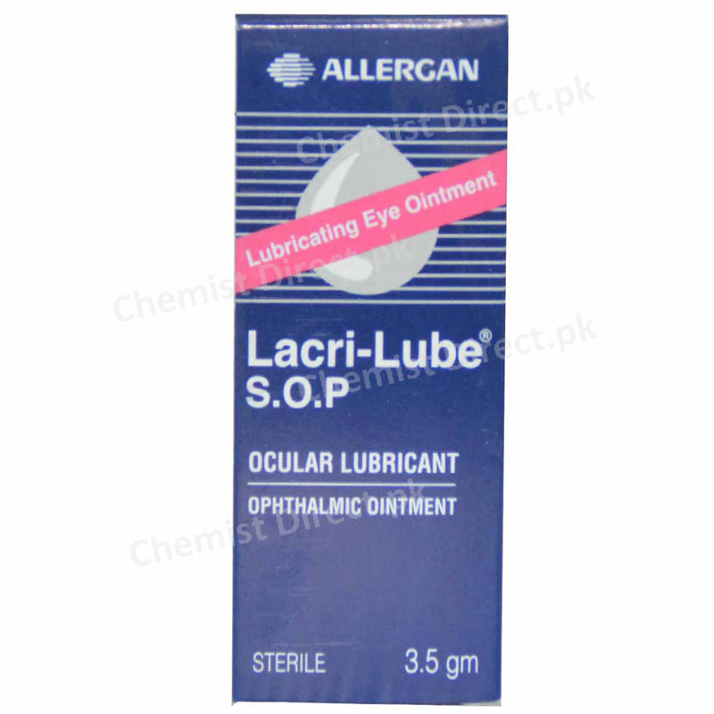 Lacri Lube S.O.P Ointment Barrett Hodgson Pakistan Pvt Ltd Lubricant Chlorobutanol