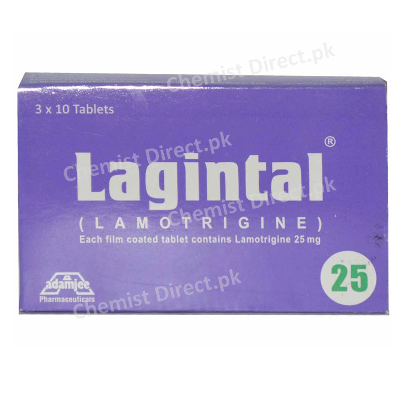     Lagintal 25mg Tab Tablet Adamjee Pharma Lamotrigine 