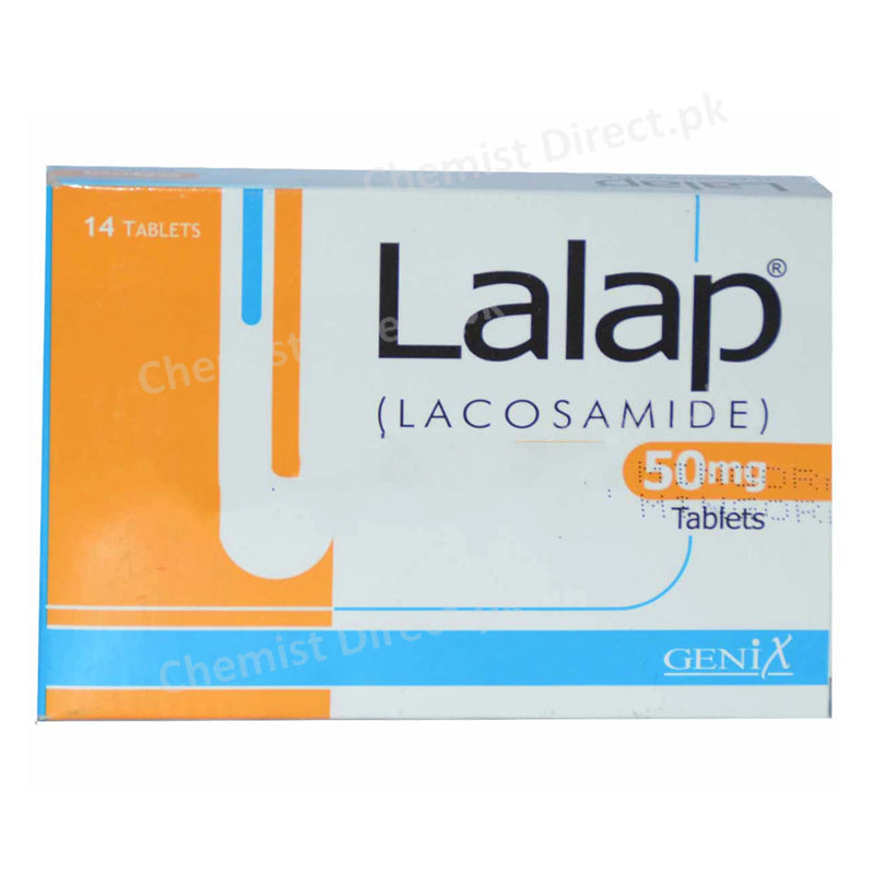 Lalap 50mg Tablet Genix Pharma Anti-Epileptic lacosamide