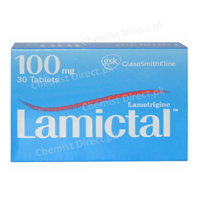 Lamictal 100mg Tablet Glaxosmithkline Lamotrigine Anti-Epileptic