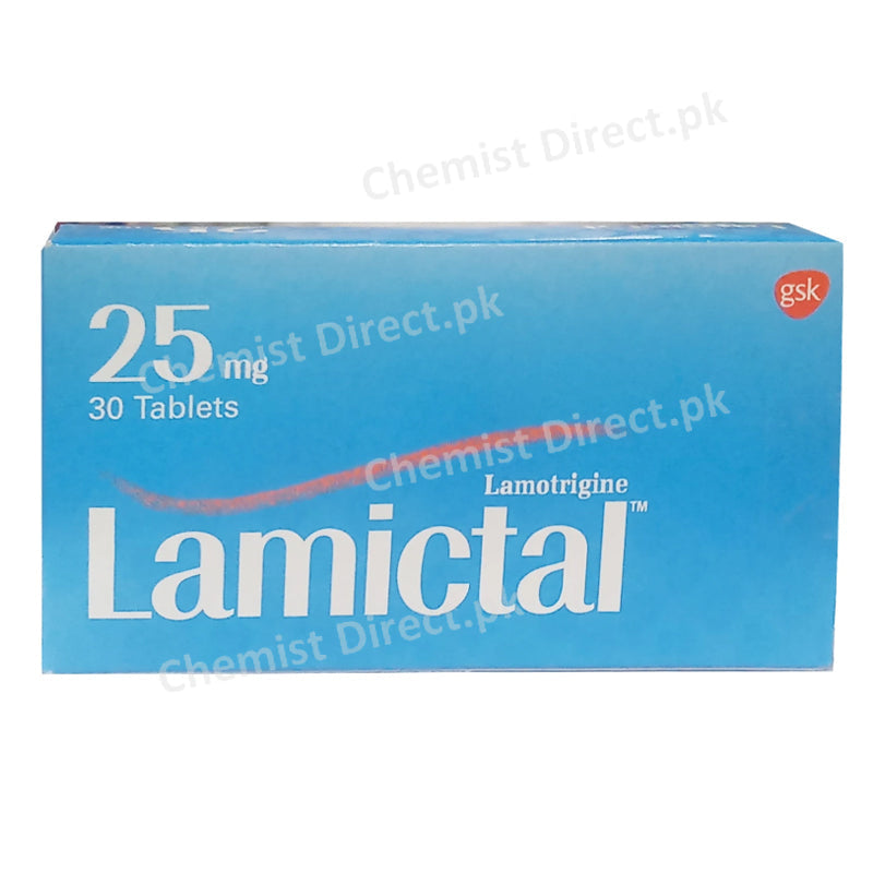 Lamictal 25mg Tablet Glaxosmithkline Lamotrigine Anti-Epileptic