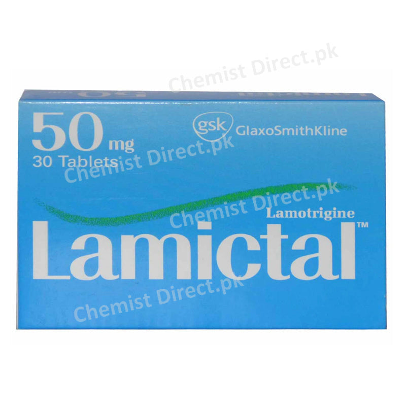 Lamictal 50mg Tablet Glaxosmithkline Lamotrigine Anti-Epileptic