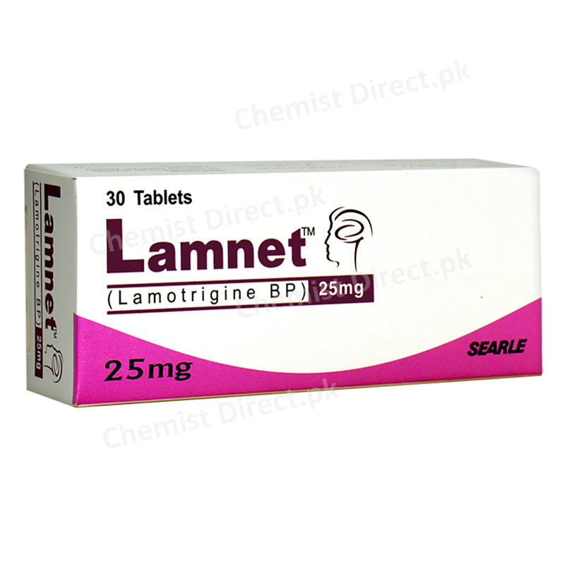 Lamnet 25mg Tablet Lamotrigine Anti-Epileptic Searle pakistan