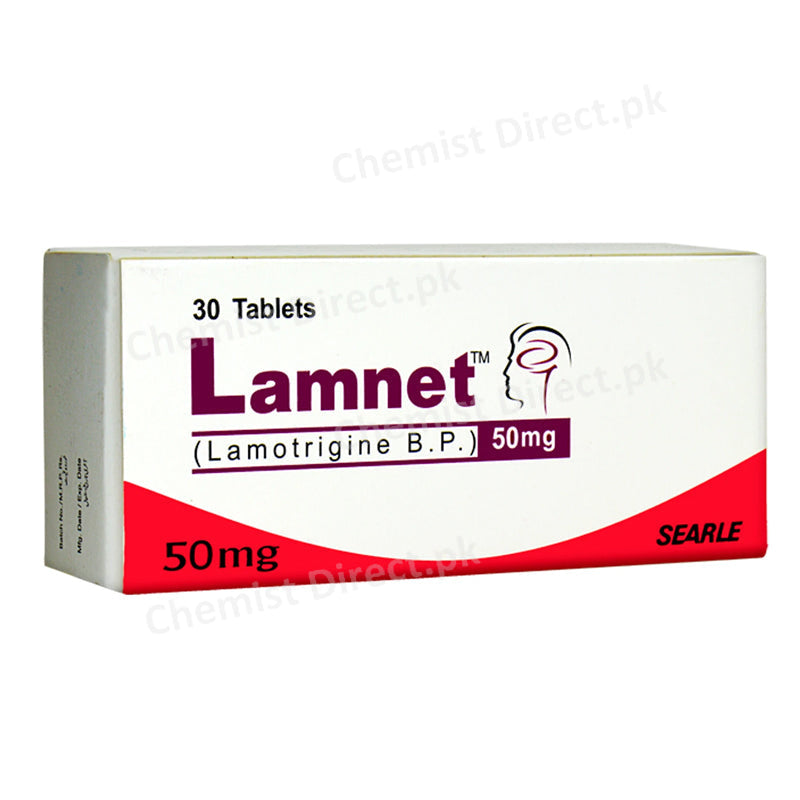 Lamnet 50mg Tablet Lamotrigine Anti-Epileptic Searle pakistan