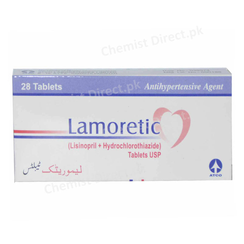 Lamoretic Tablet Anti-Hypertensive Lisinopril 20mg Hydrochlorothiazide Atco Laboratories
