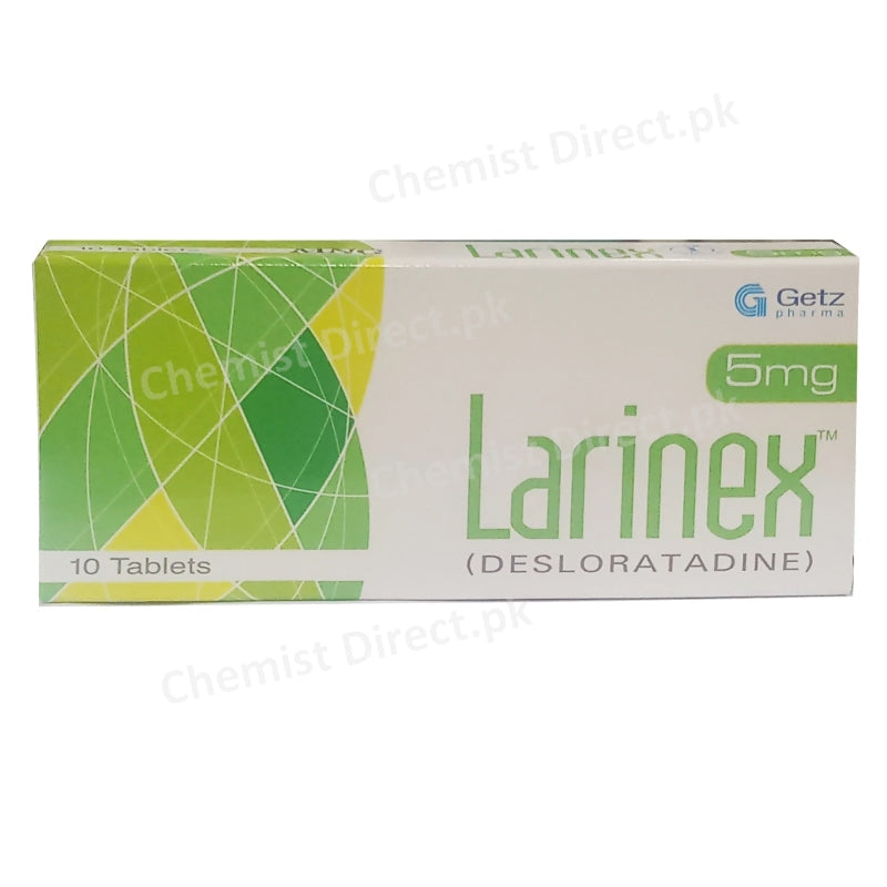 Larinex 5mg Tablet Tab Getz Pharma Pakistan Pvt Ltd Anti Histamine Desloratadine