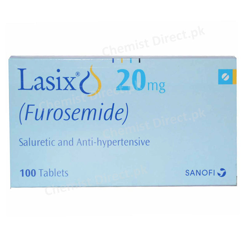 Lasix 20mg Tab Tablet Sanofi Aventis Loop Diuretic Furosemide