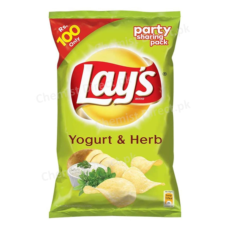 Lays Chips Yogurt Herb 150Gm Food