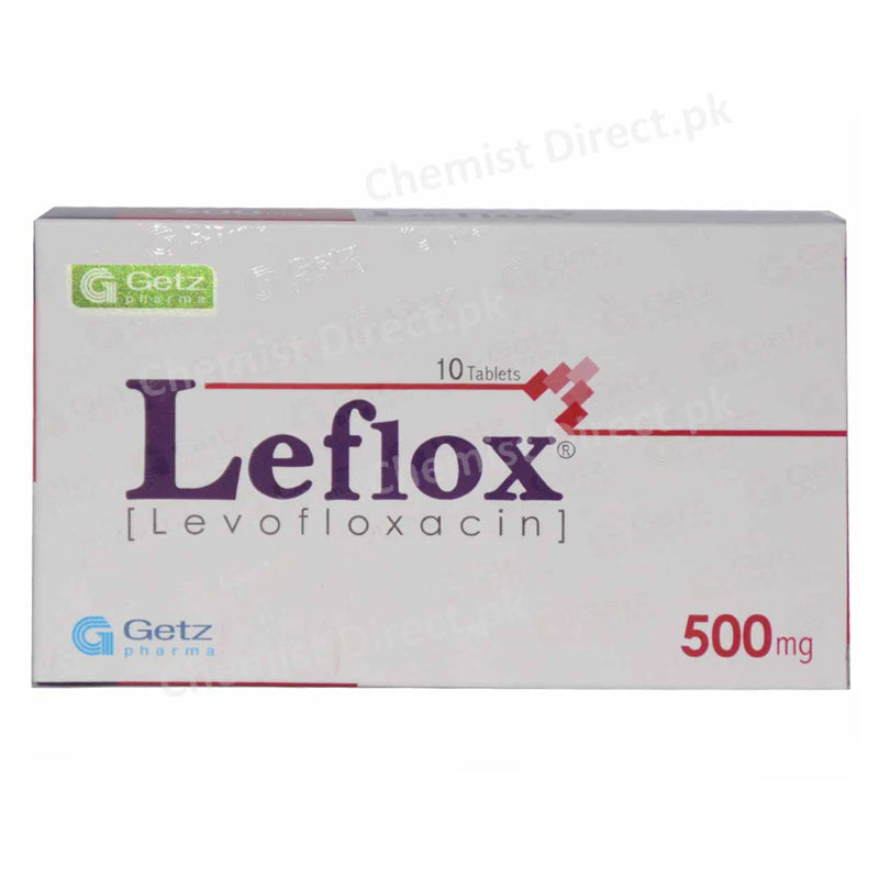 Leflox 500mg Tablet Levofloxacin Getz Pharmaceuticals Anti-bacterial