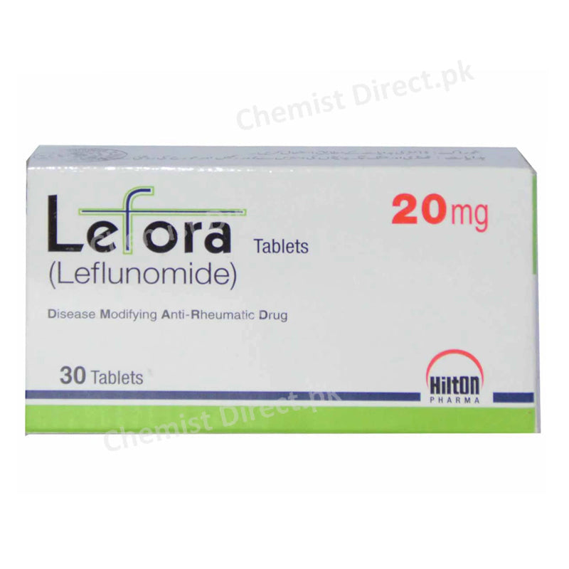 Lefora 20mg Tablet Hilton Pharma Leflunomide Disease Modifier For Arthritis