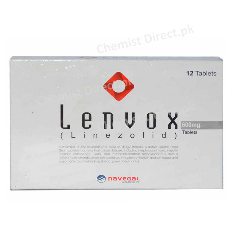 Lenvox 600mg Tablet Navegal Laboratories Linzolid