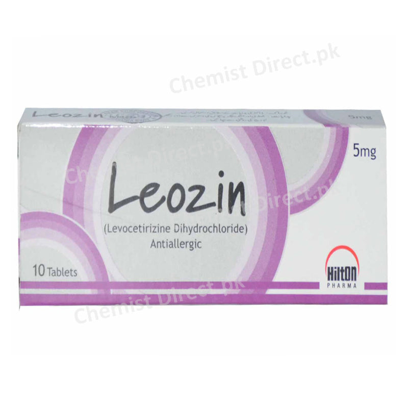 Leozin Tablet 5mg Hilton Pharma Anti-Histamine Levocetirizine Dihydrochloride Antiallergic
