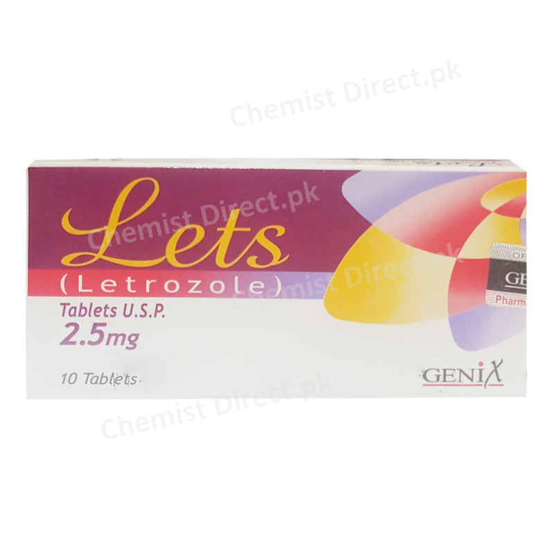 Lets 2.5mg Tablet Letrazole Genix Pharma