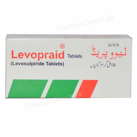 Levopraid 25mg Tablet Pacific Pharmaceuticals Ltd Gastroprokinetic Psychosis Levosulpiride