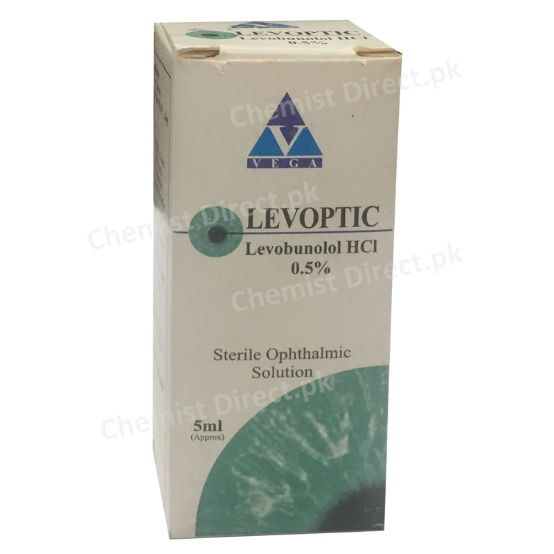 Levoptic 5ml Eye Drops Vega Pharmaceuticals Pvt   Ltd Anti Glaucoma Levobunolol