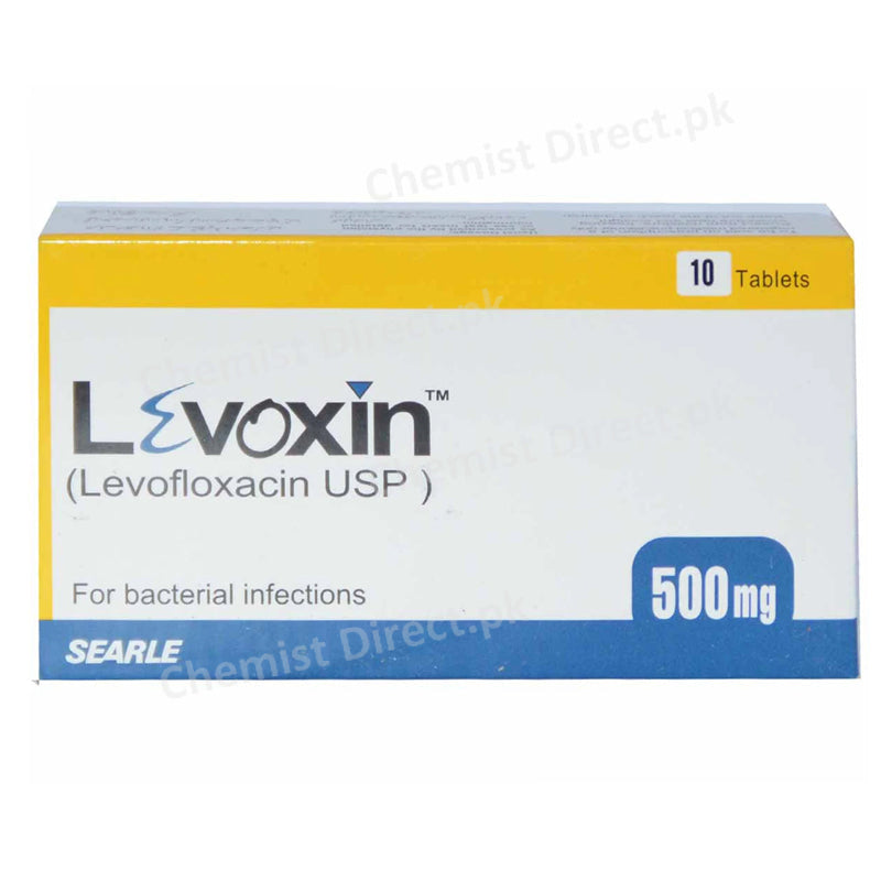 Levoxin 500mg Tablet Searle Pakistan Quinolones Anti Bacterial Levofloxacin