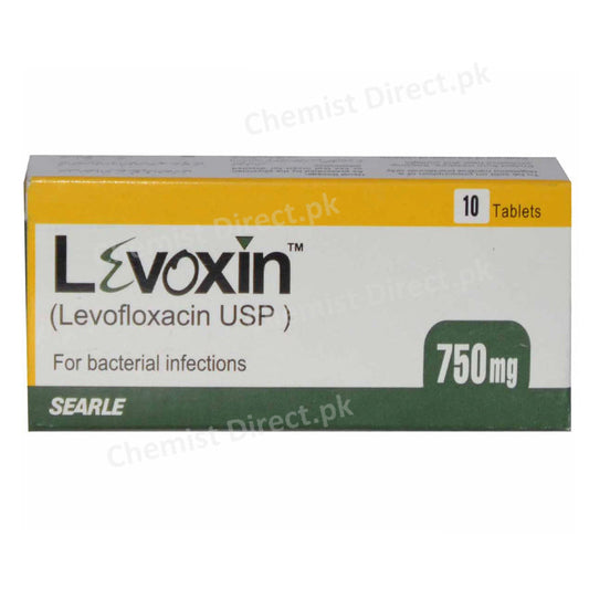 Levoxin 750mg Tablet Searle Pakistan Quinolones Anti Bacterial Levofloxacin