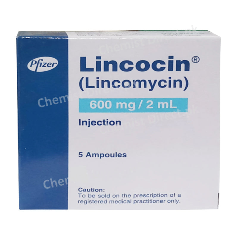 Lincocin 600mg/2ml Injection Anti-bacterial Lincomycin Pifzer Pakistan