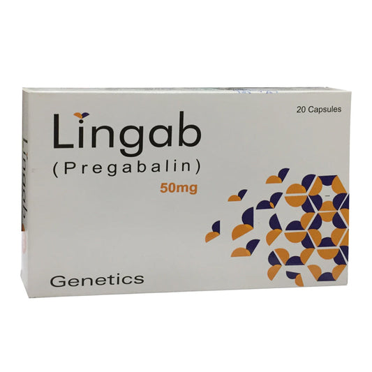 Lingab 50mg Tablet Genetics Pharmaceuticals Neuropathic Pain Pregabalin
