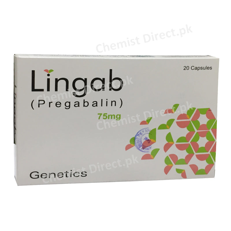 Lingab 75mg Tablet Genetics Pharmaceuticals Neuropathic Pain Pregabalin