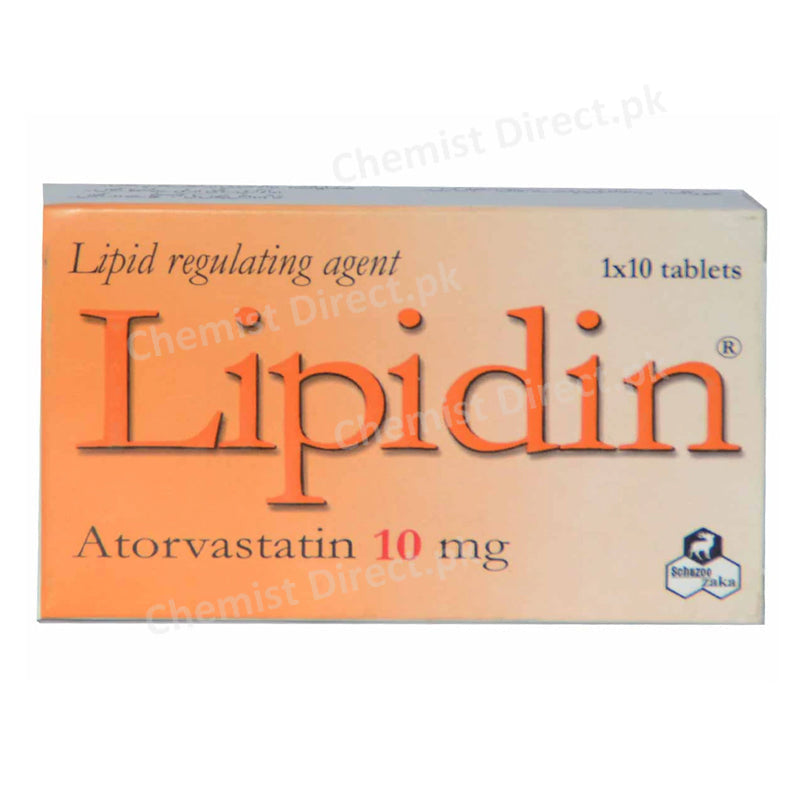 Lipidin 10mg Tablet Atorvastatin Statins Schazoo Zaka