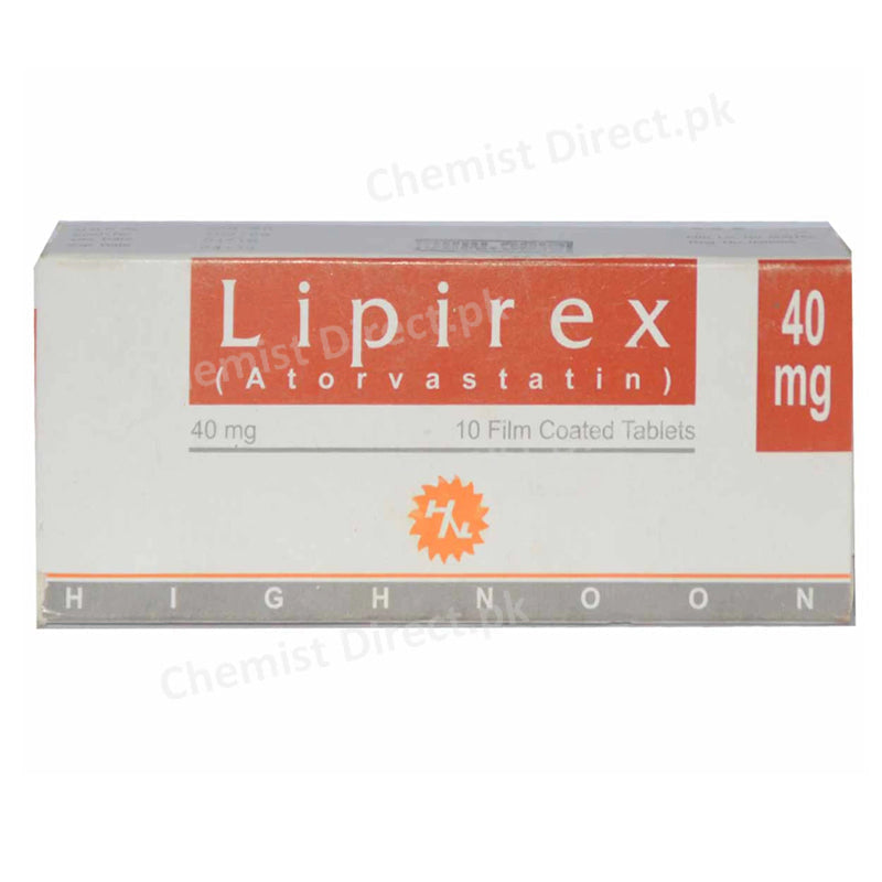 Lipirex 40mg Tablet Highnoon Laboratories Ltd Statins Atorvastatin Calcium