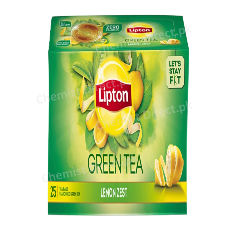 Lipton Green Tea Lemon Zest 25 Sachets Food