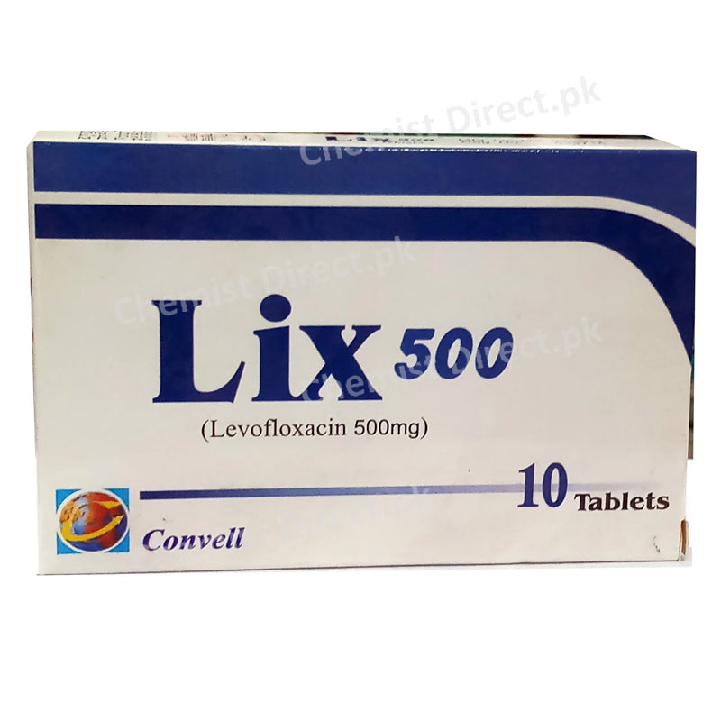 Lix 500mg Tablet Convill Pharma Levofloxacin