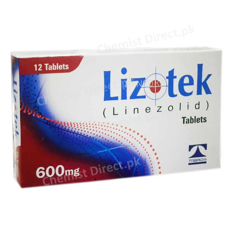 Lizotek 600mg Tablet Tabros Pharma Pvt Ltd Eanti Bacterial Linezolid 600mg