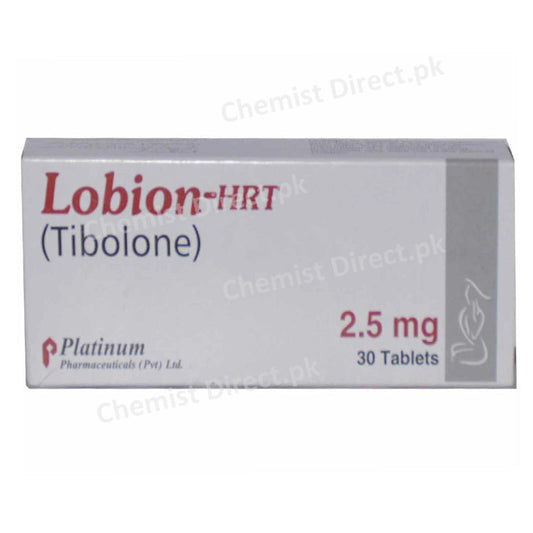 Lobion HRT 2.5mg Tablet Platinum Pharmaceuticals Pvt Ltd Hormonal Products Tibolone