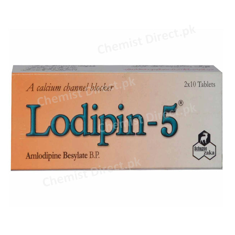 Lodipin 5mg Tablet Anti-Hypertensive Amlodipine Besylate B.P-Schazoo Zaka